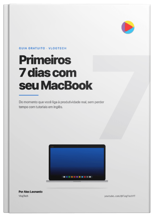 Capa do guia Primeiros 7 dias com seu MacBook