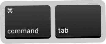 cmd+tab